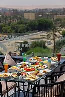 Pyramids sunshine view