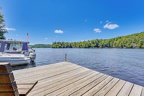 Inlet Lakefront Home: Private Dock & Beach Access!