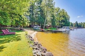 Inlet Lakefront Home: Private Dock & Beach Access!