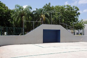 Relaxing Cancun Pools Soccer & BBQ Area