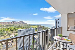 Diamond Head and Ocean views with 2 Double Beds and Parking