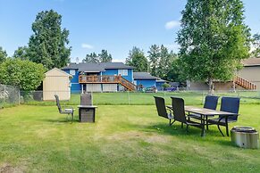 Shared Yard + Fire Pit: Airy Anchorage Apt!