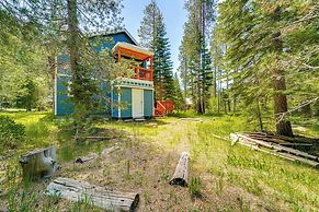 < 7 Mi to Lake & Skiing: Riverfront Truckee Home!