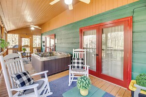 Secluded Cherry Log Cabin w/ Hot Tub + Swings!