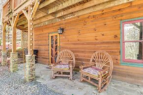 Secluded Cherry Log Cabin w/ Hot Tub + Swings!