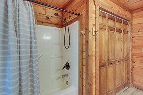 Secluded Cherry Log Cabin w/ Hot Tub + Swings!
