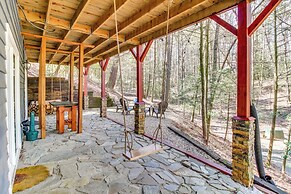 Secluded Cherry Log Cabin w/ Hot Tub + Swings!