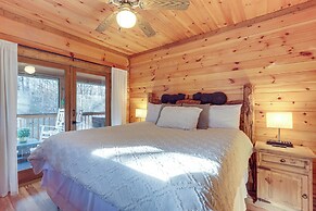 Secluded Cherry Log Cabin w/ Hot Tub + Swings!