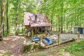 Patio & Fire Pit: Charming Cabin in Roaring Gap!