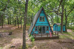 Pet-friendly Oxford A-frame Cabin w/ Fire Pit!