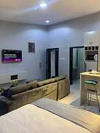 Open plan studio apartment unit