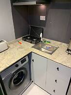 Open plan studio apartment unit