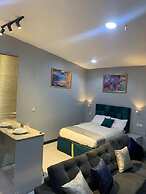 Open plan studio apartment unit