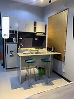Open plan studio apartment unit