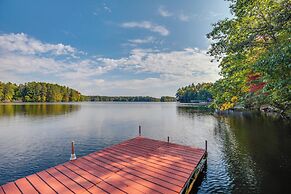 Rhinelander Chain of Lakes Home w/ River Dock!