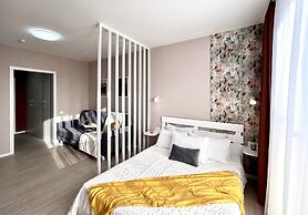 Cozy studio in Art Nouveau style