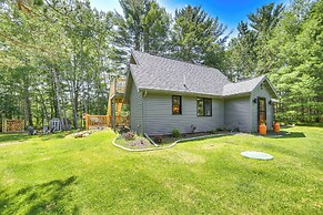 Pembine Cabin w/ Expansive Yard, Fire Pit & Grill!