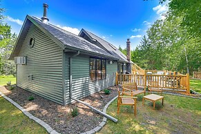 Pembine Cabin w/ Expansive Yard, Fire Pit & Grill!