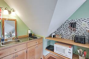 Shared Dock & Fire Pit: Peaceful Surry Studio!