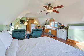 Shared Dock & Fire Pit: Peaceful Surry Studio!