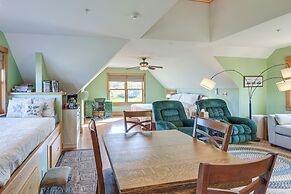 Shared Dock & Fire Pit: Peaceful Surry Studio!