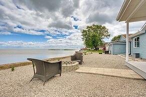 Serene Lakefront Standish Home w/ Fire Pit & Grill