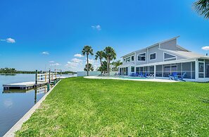Boat Dock & Pool: Bayfront Crystal River Home