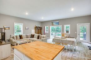 Patio, Grill + Fire Pit: Traverse City Home