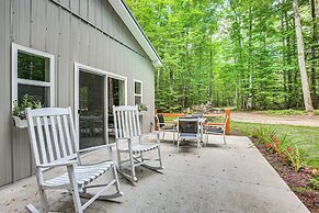 Patio, Grill + Fire Pit: Traverse City Home