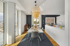 Lisbon Skyline Penthouse Luxury Living View, Ac & Elevator