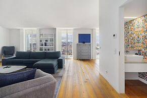 Lisbon Skyline Penthouse Luxury Living View, Ac & Elevator