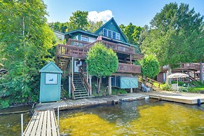 Waterfront Harrisville Home w/ Outdoor Fireplace!