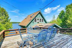 Waterfront Harrisville Home w/ Outdoor Fireplace!