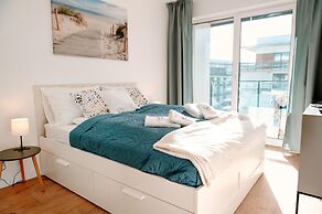 Apartment mit Blick auf den Fluss, Pool, Sauna