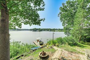 Private Island: Home in Belding w/ Dock & Grill!
