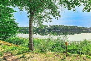 Private Island: Home in Belding w/ Dock & Grill!