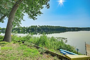 Private Island: Home in Belding w/ Dock & Grill!