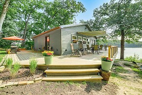 Private Island: Home in Belding w/ Dock & Grill!
