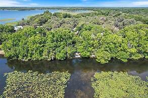 Rustic Lakehouse kayaks fishing bonfires