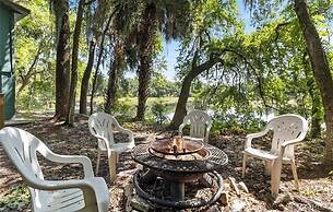 Rustic Lakehouse kayaks fishing bonfires