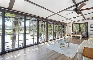 Rustic Lakehouse kayaks fishing bonfires