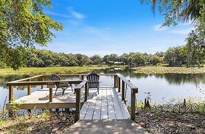 Rustic Lakehouse kayaks fishing bonfires