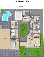 Colonial Modern Villa Sleep 14-pool Palapa Court