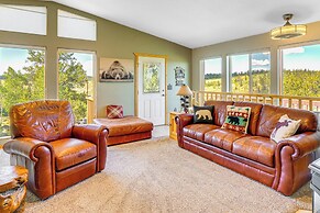 Deck & Views: Pet-friendly Cabin in Jefferson!
