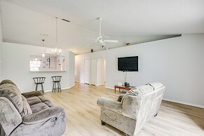 6 Mi to Downtown: Bright Palm Coast Getaway!