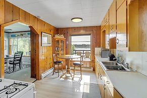 Waterfront Cottage w/ Dock & Views in Six Lakes!