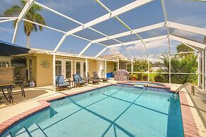 Canal-front Home w/ Lanai in Cape Coral!
