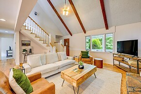 Porch, Yard & Creek Access: Spacious Sylva Home!