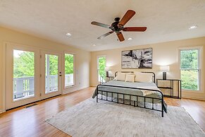 Porch, Yard & Creek Access: Spacious Sylva Home!