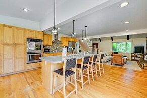 Porch, Yard & Creek Access: Spacious Sylva Home!